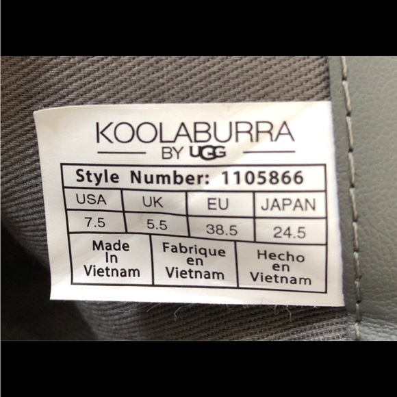 Ugg by Koolabura Ortholite Gray Suede Block Heel Ankle Boots 7.5 - Picture 8 of 8